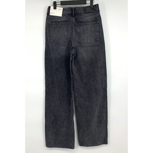 BDG Jeans Dipped V Wide Leg Denim Black Gray Cotton Urban NWT - Picture 8 of 13